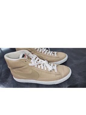 Size 7.5 - Men's Nike Blazer Sneaker PRM Mid Linen Summit White